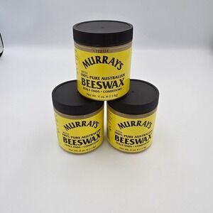3 Pack Murray's Beeswax Australian 100 Percent Pure Seals Ends Conditions Hair